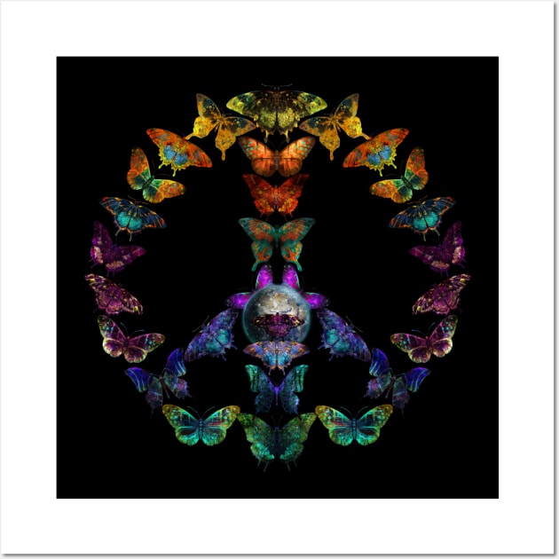 Butterfly Peace Symbol, Save the Animals Wall Art by Dream and Design